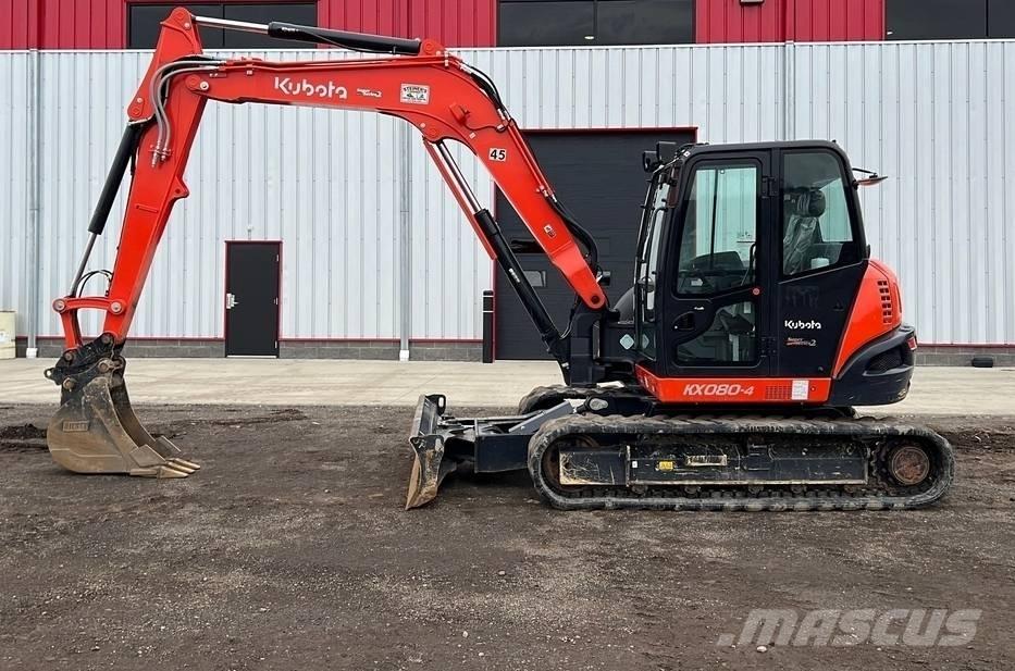 Kubota KX 080-4 Midikoparki  7t - 12t