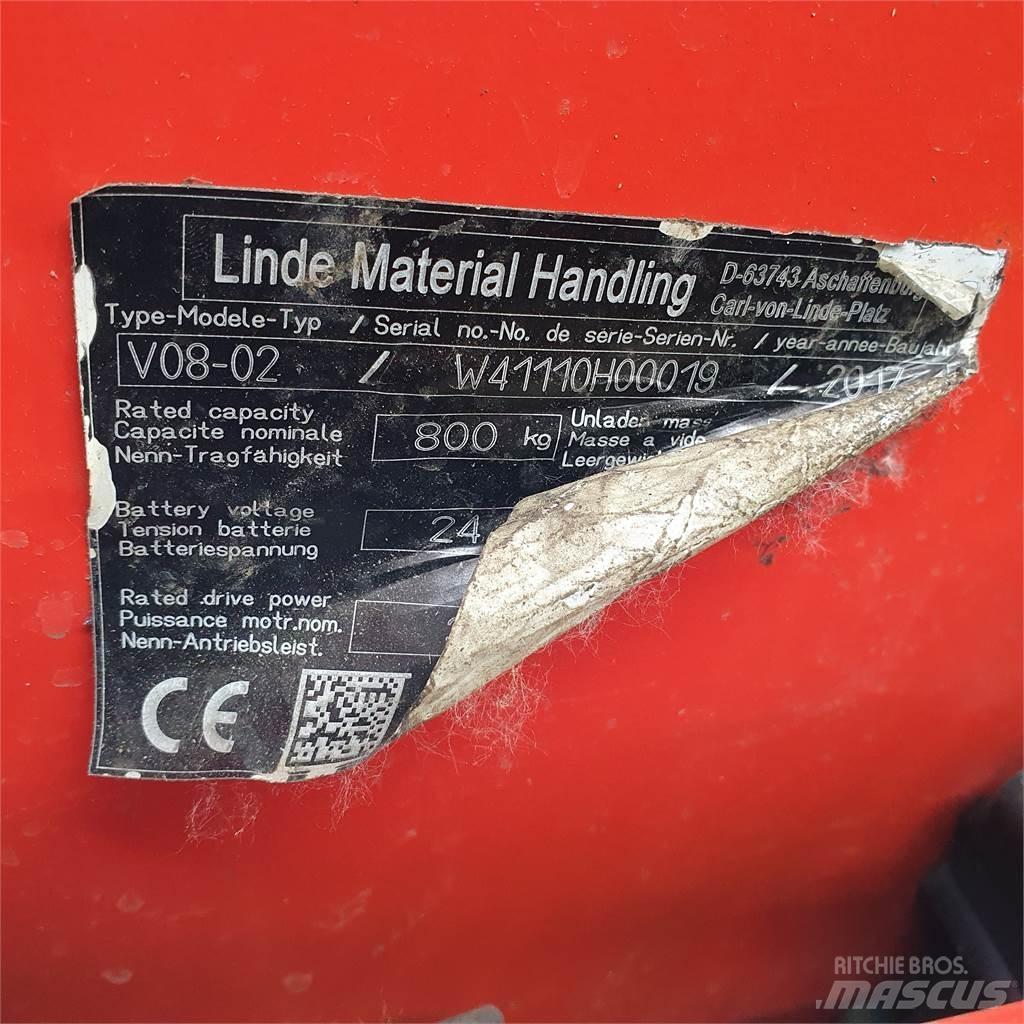 Linde V08-02 Wózki wózki kompletacyjne średnio wysoko unoszące