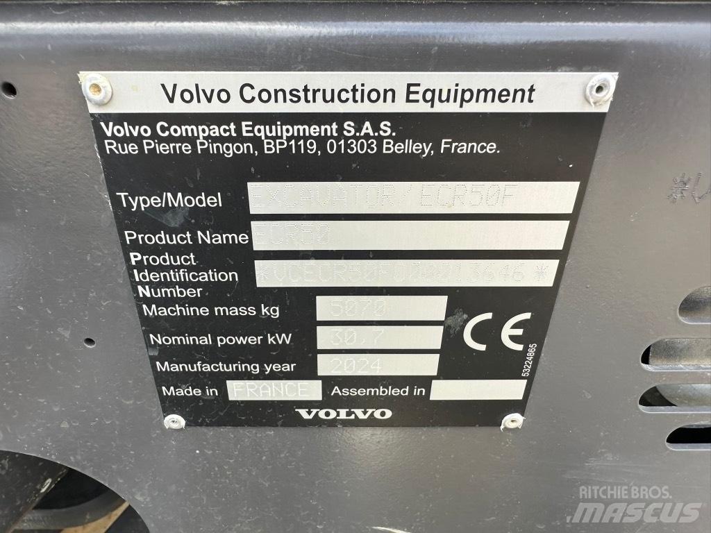 Volvo ECR50 F Minikoparki
