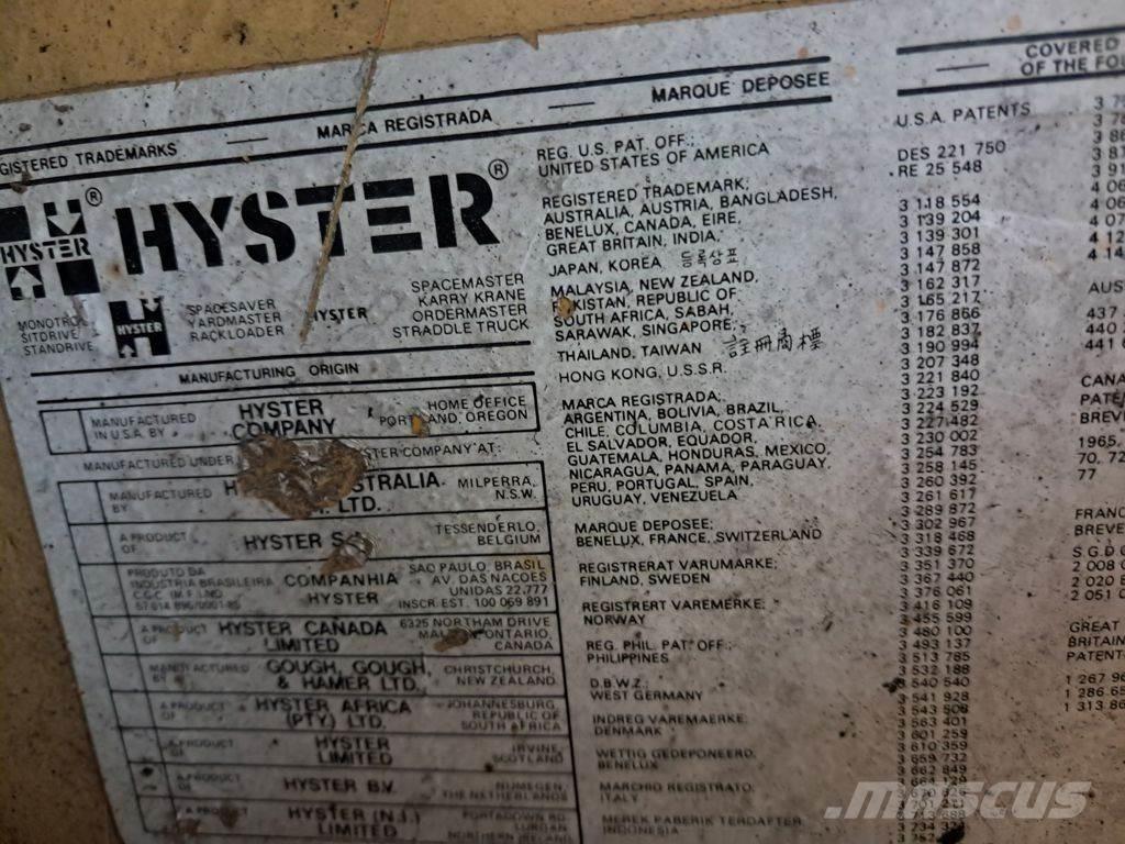 Hyster H2.50J Wózki Diesla