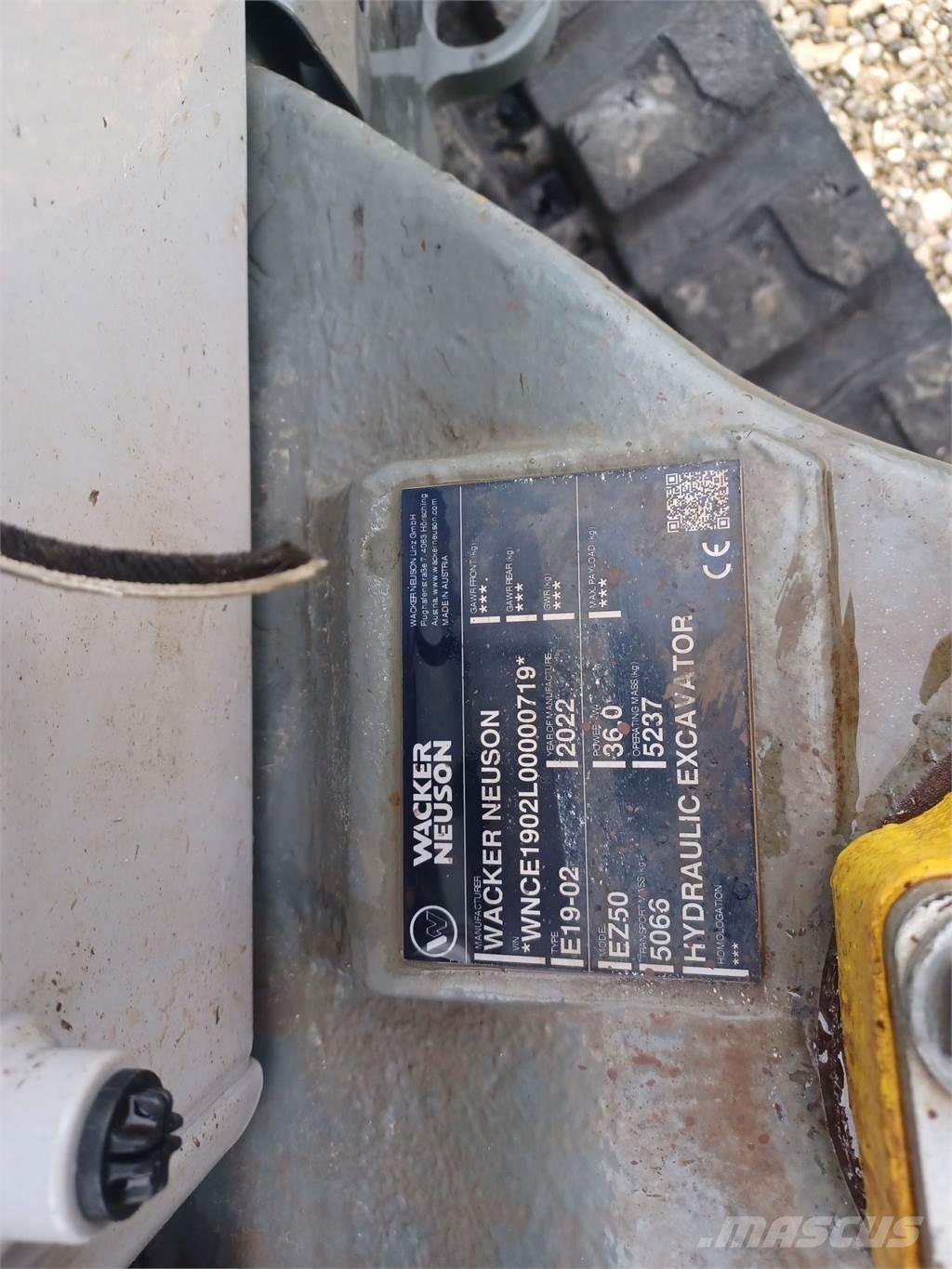 Wacker Neuson EZ50 Koparki gąsienicowe