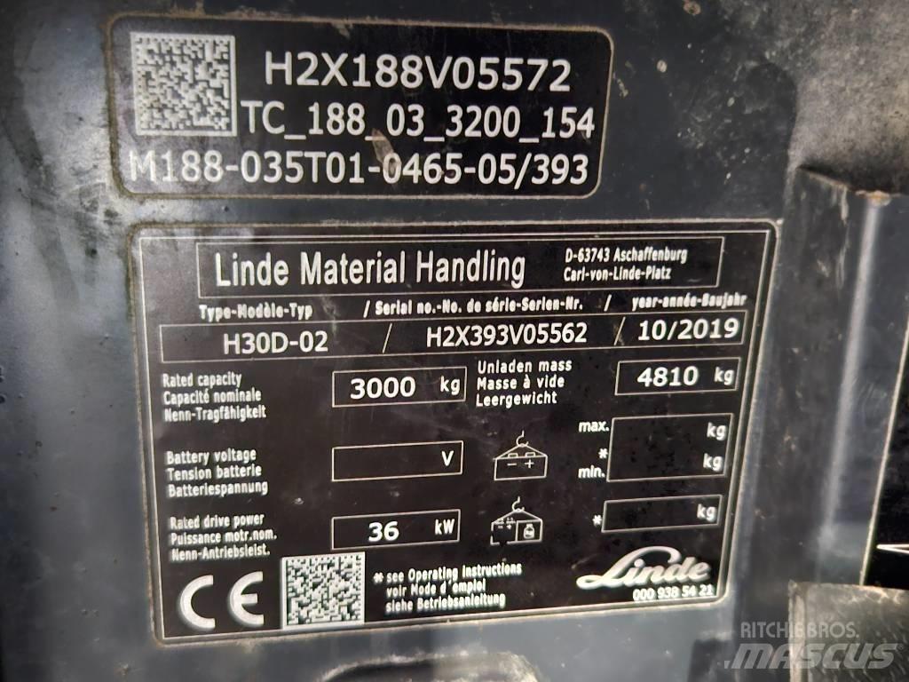 Linde H30D Wózki Diesla