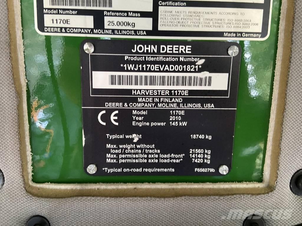 John Deere 1170 E Harwestery