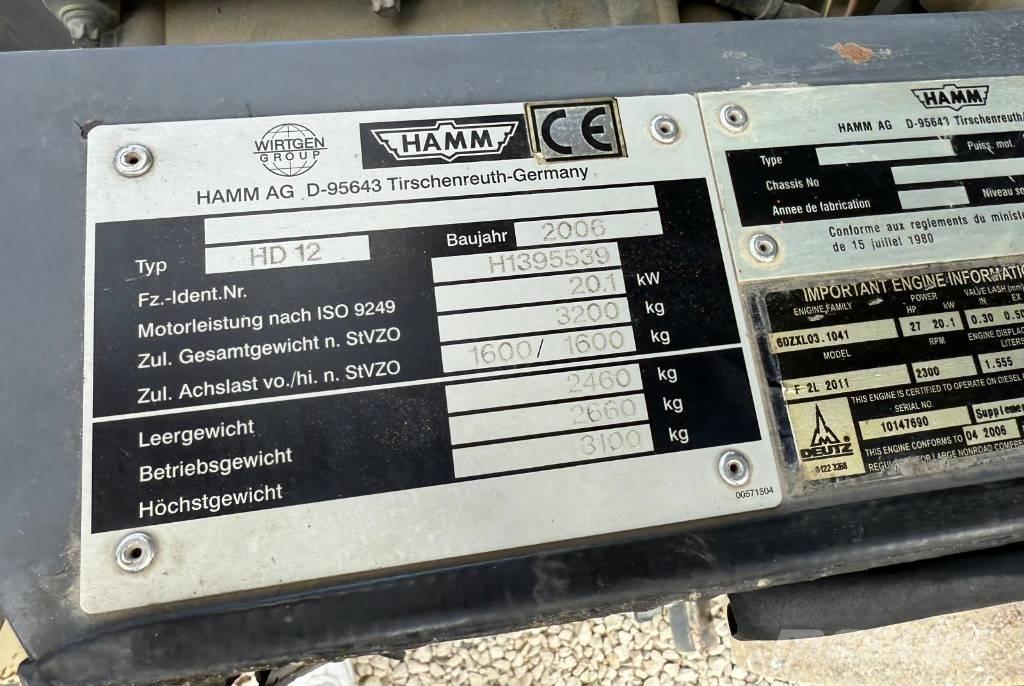 Hamm HD 12 Walce dwubębnowe