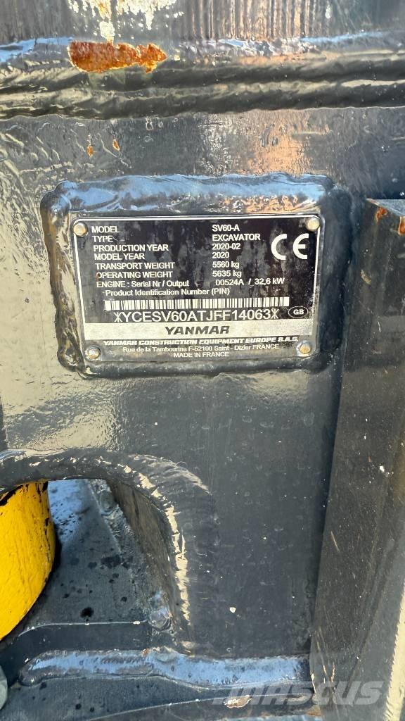 Yanmar SV 60 Minikoparki