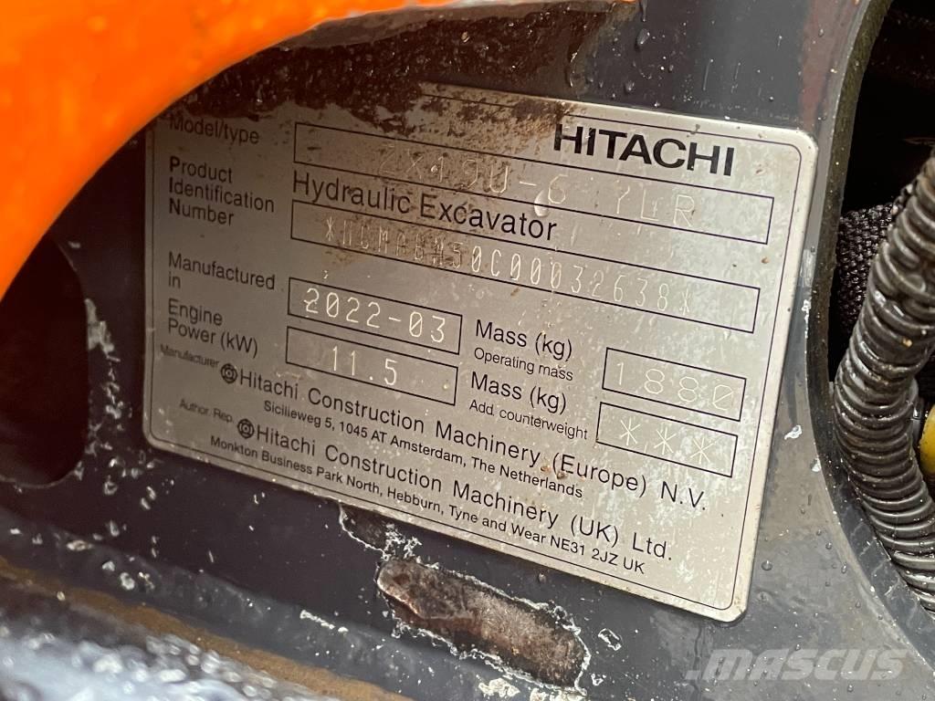 Hitachi ZX 19 U-6 Minikoparki
