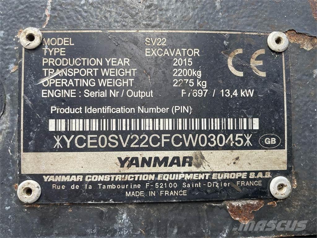 Yanmar SV22 Koparki kołowe