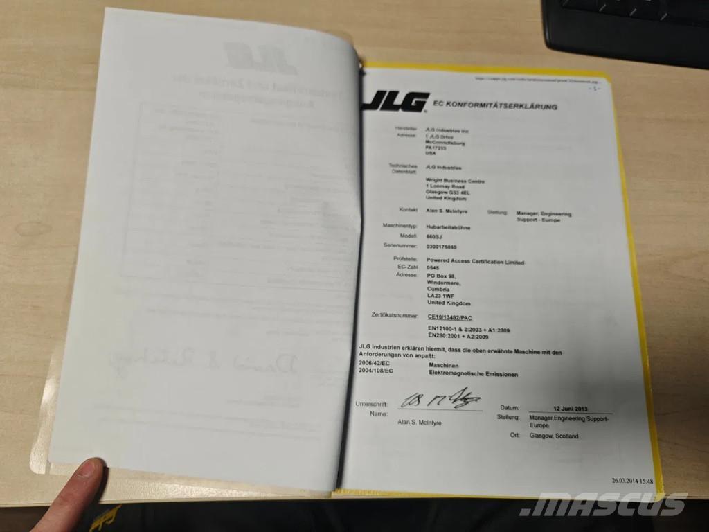 JLG 660 SJ Podnośniki teleskopowe