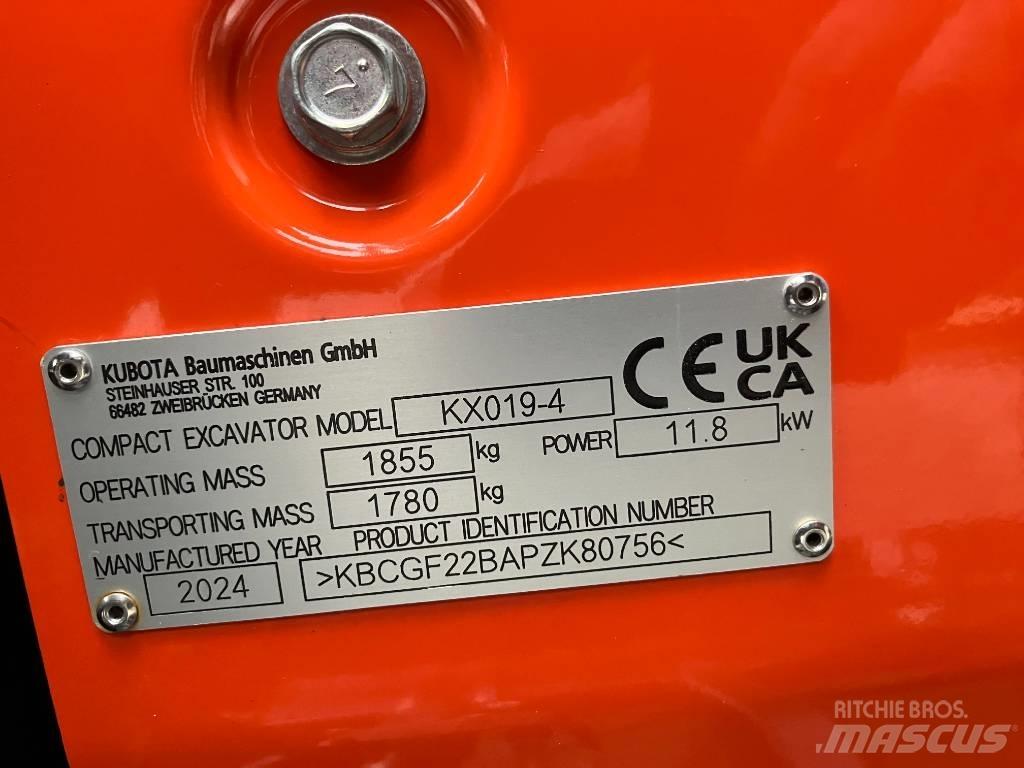 Kubota KX 019-4 Minikoparki