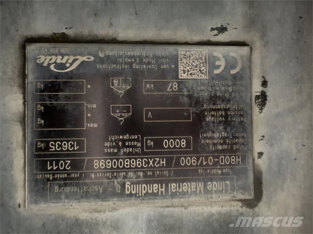 Linde H80D-01/900 Wózki Diesla