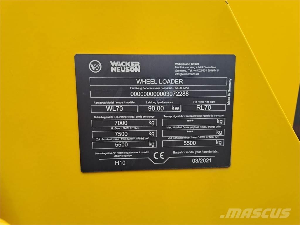 Wacker Neuson WL70 Ładowarki kołowe