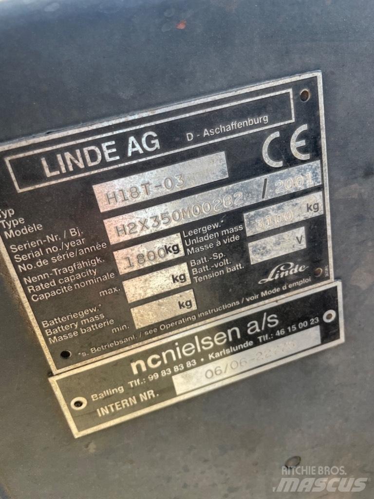 Linde H 18 T Wózki LPG