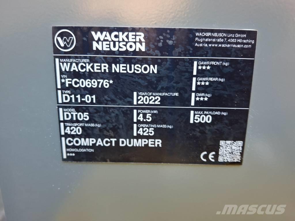 Wacker Neuson DT 05 Wozidła gąsienicowe
