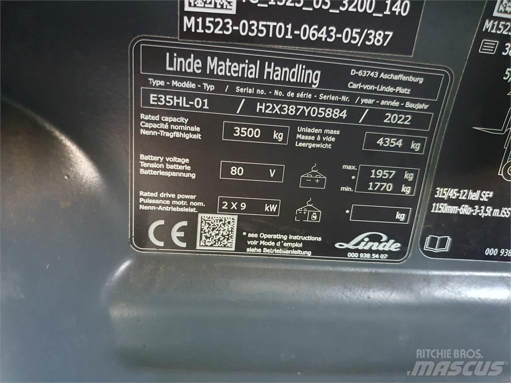 Linde E35HL Wózki elektryczne