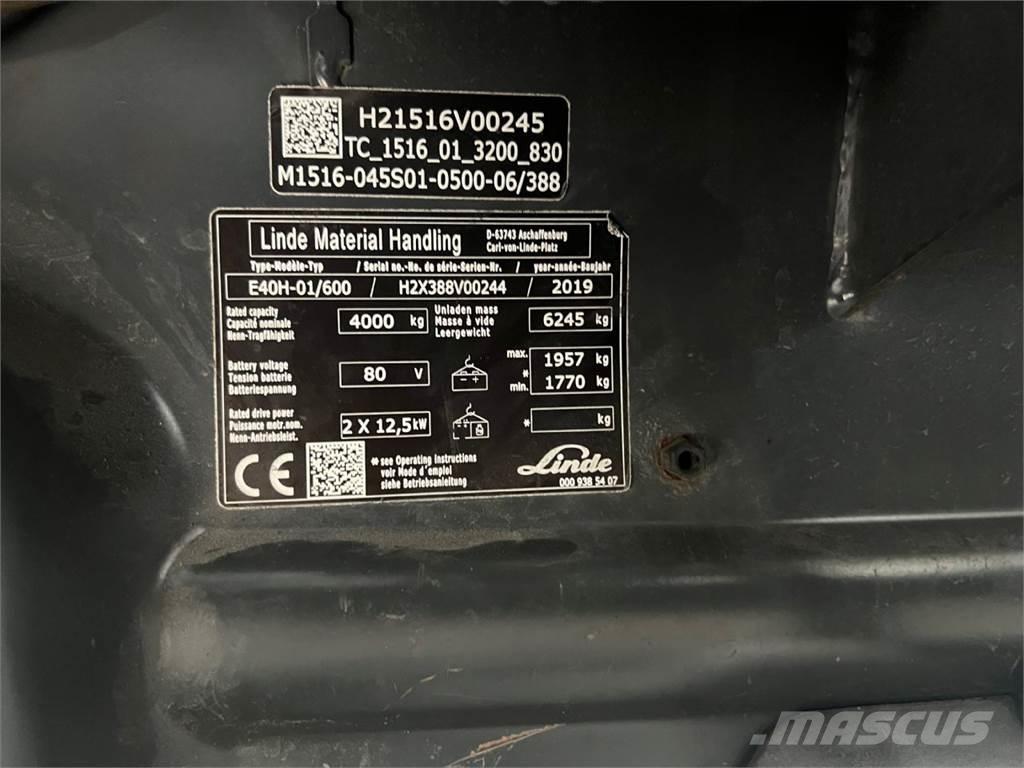 Linde E40H-01/600 Wózki elektryczne