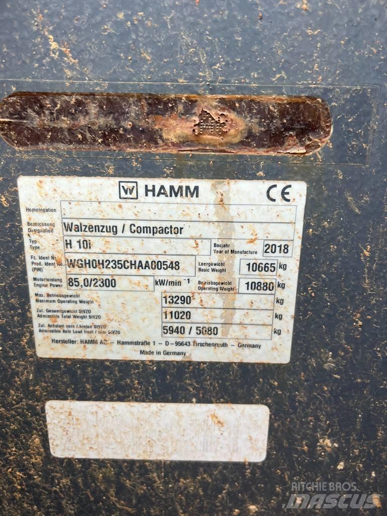 Hamm H10i Zagęszczarki gruntu