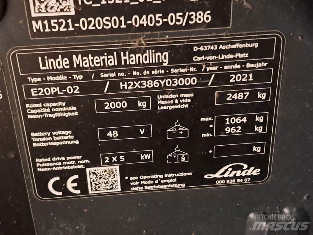 Linde E20PL-02 Wózki elektryczne