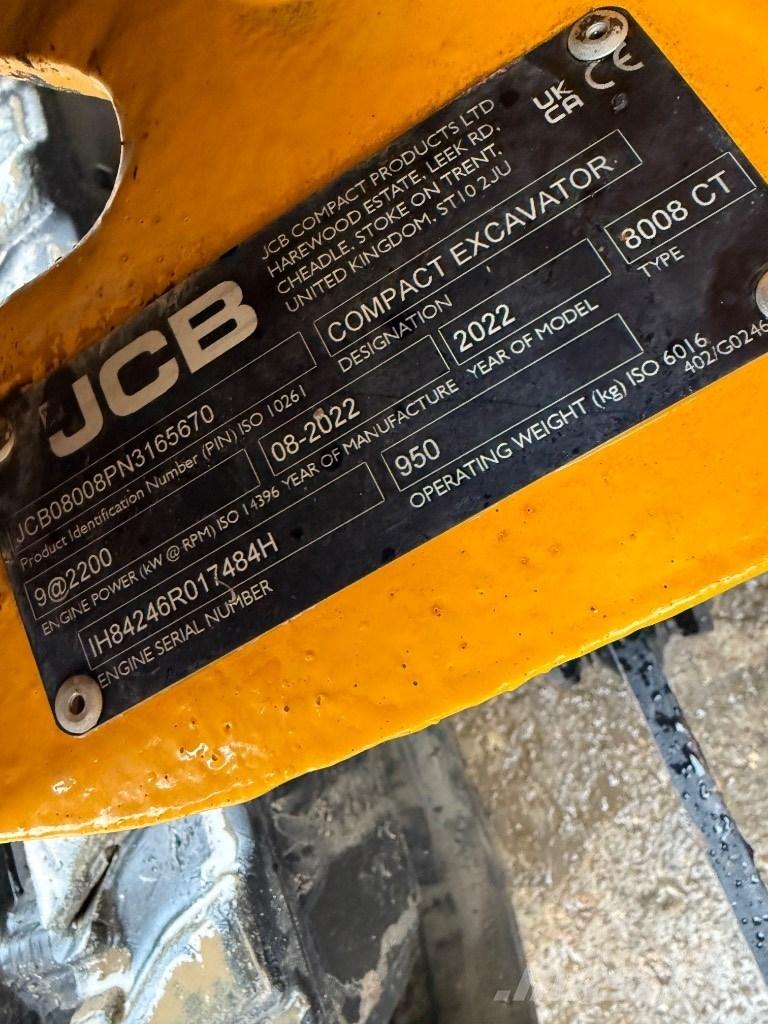 JCB 8008 CTS Minikoparki