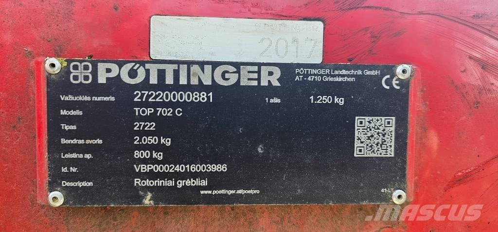 Pöttinger TOP 702C Zgrabiarki i przetrząsacze