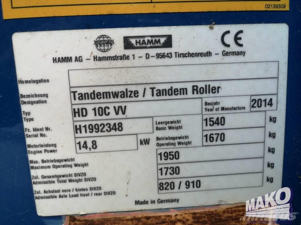 Hamm HD 10 C VV Walce dwubębnowe