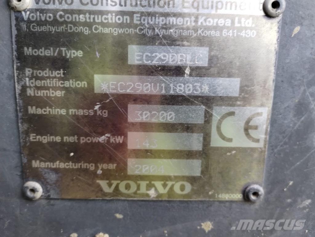 Volvo 290BLC Koparki gąsienicowe