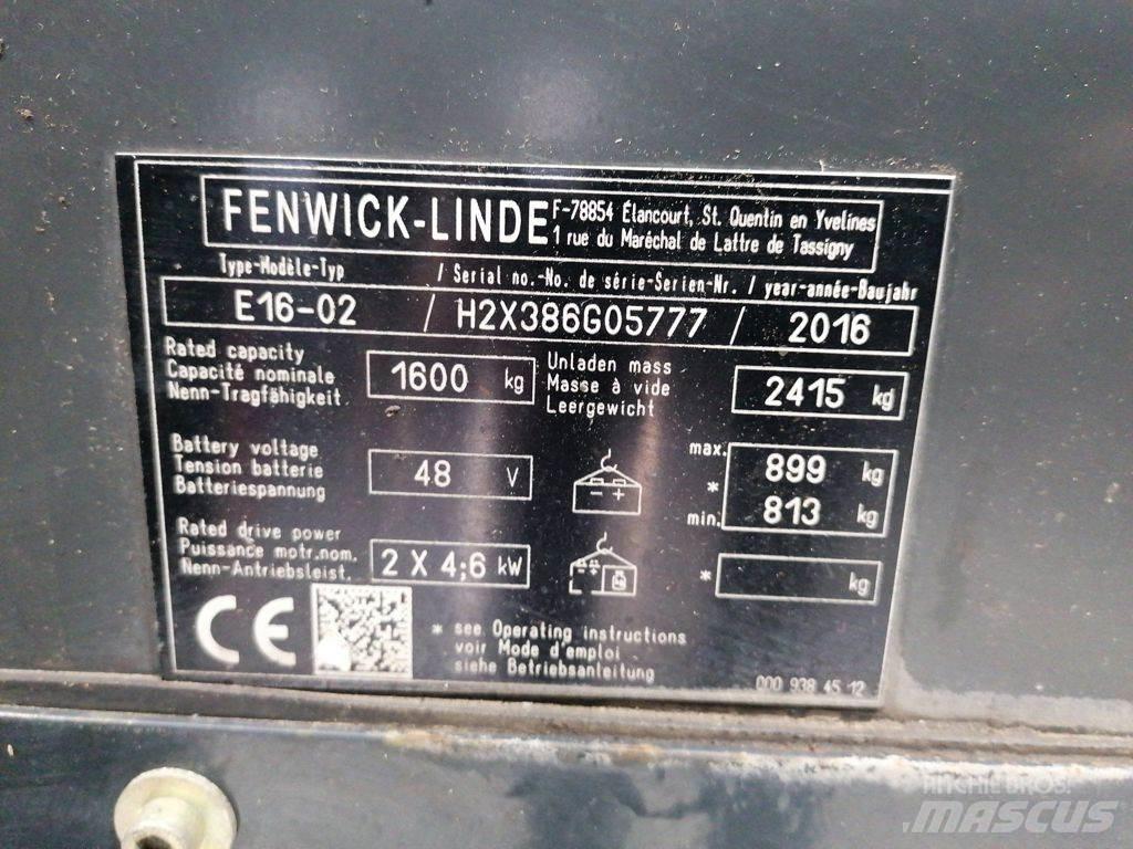 Linde E16-02 Wózki elektryczne