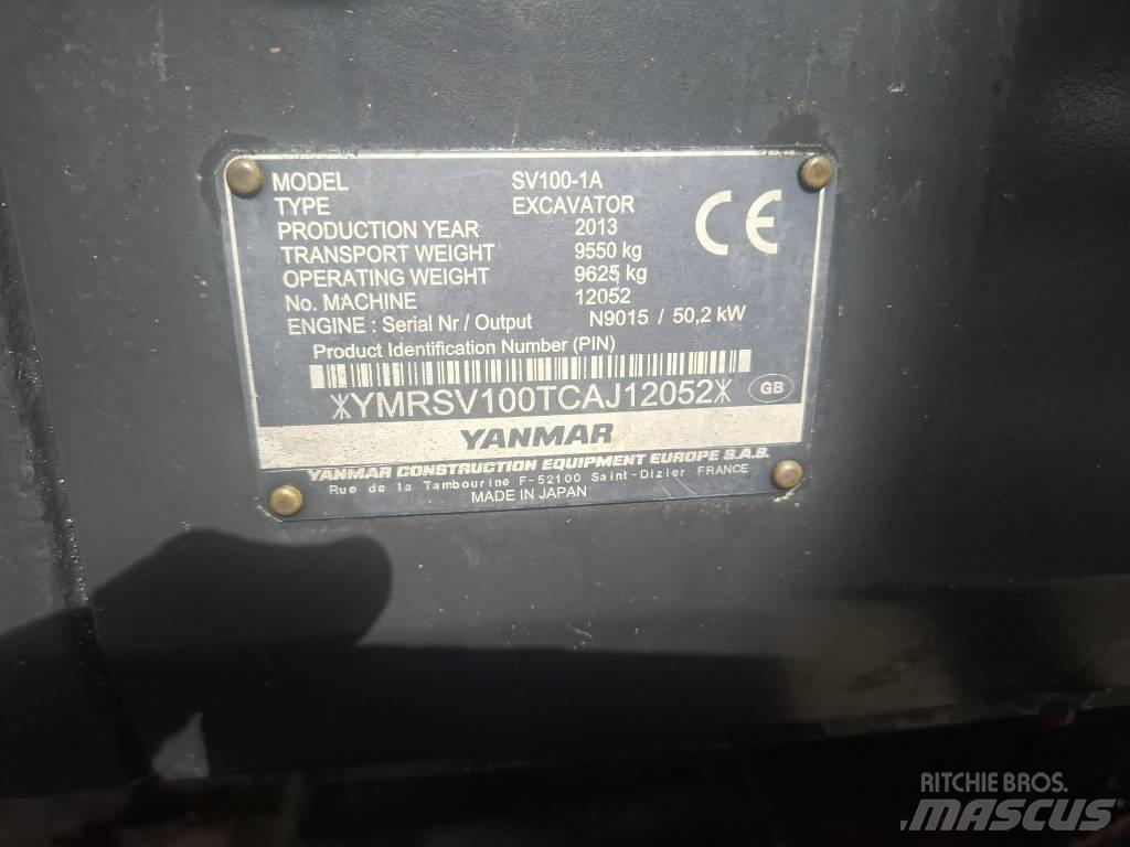 Yanmar SV 100-1A Midikoparki  7t - 12t