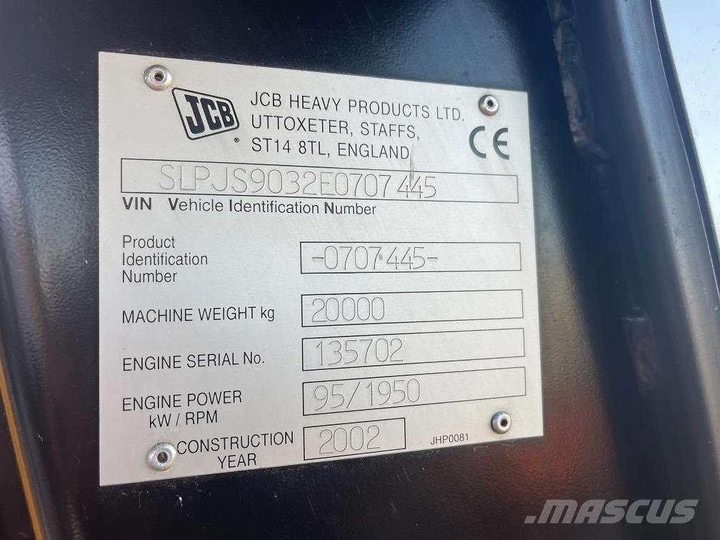 JCB JS 200 Koparki gąsienicowe