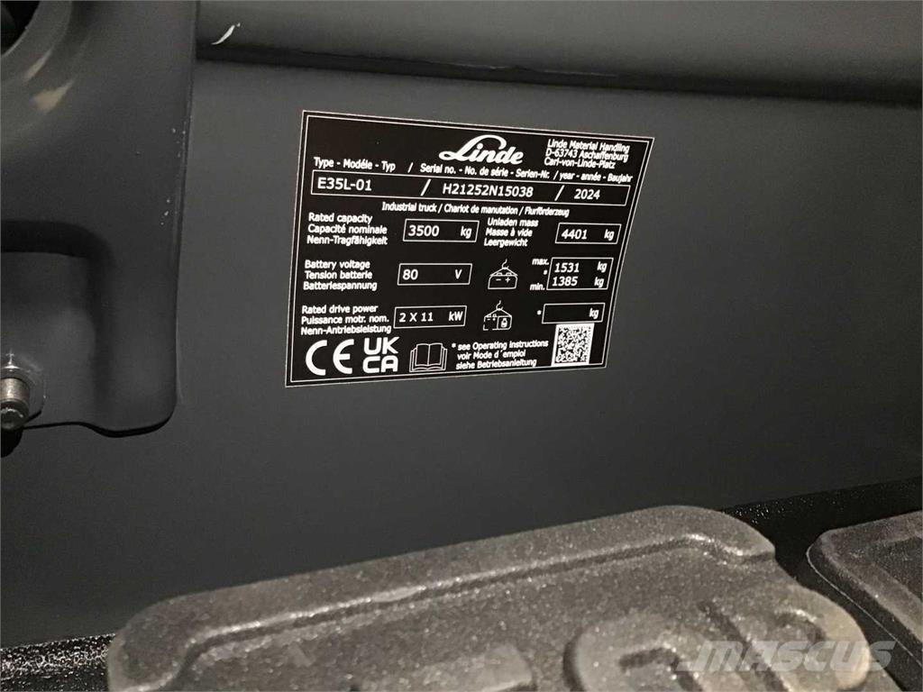 Linde E35L Wózki elektryczne