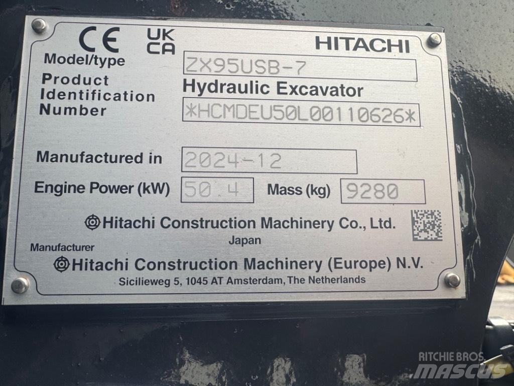 Hitachi ZX 95USB-7 Midikoparki  7t - 12t