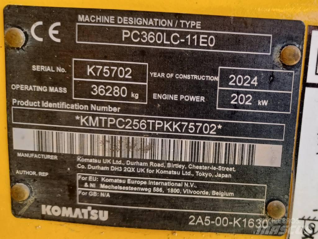 Komatsu PC360LC-11 Koparki gąsienicowe