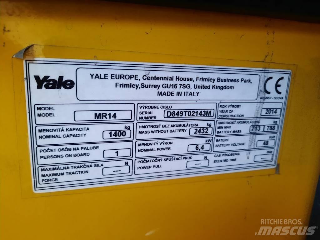 Yale MR14 Wózki widłowe wysokiego składowania