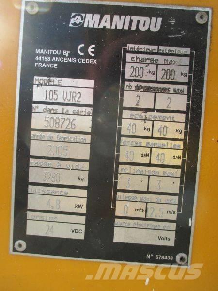 Manitou 105 VJR 2 Podnośniki masztowe