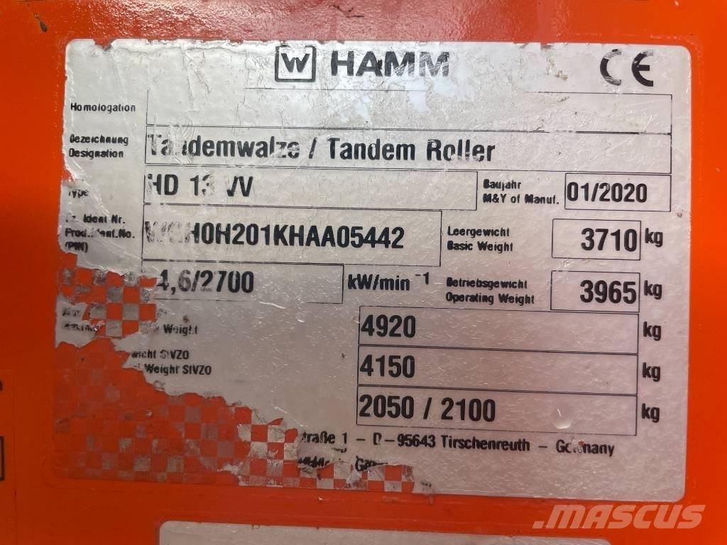 Hamm HD 13 VV Walce dwubębnowe