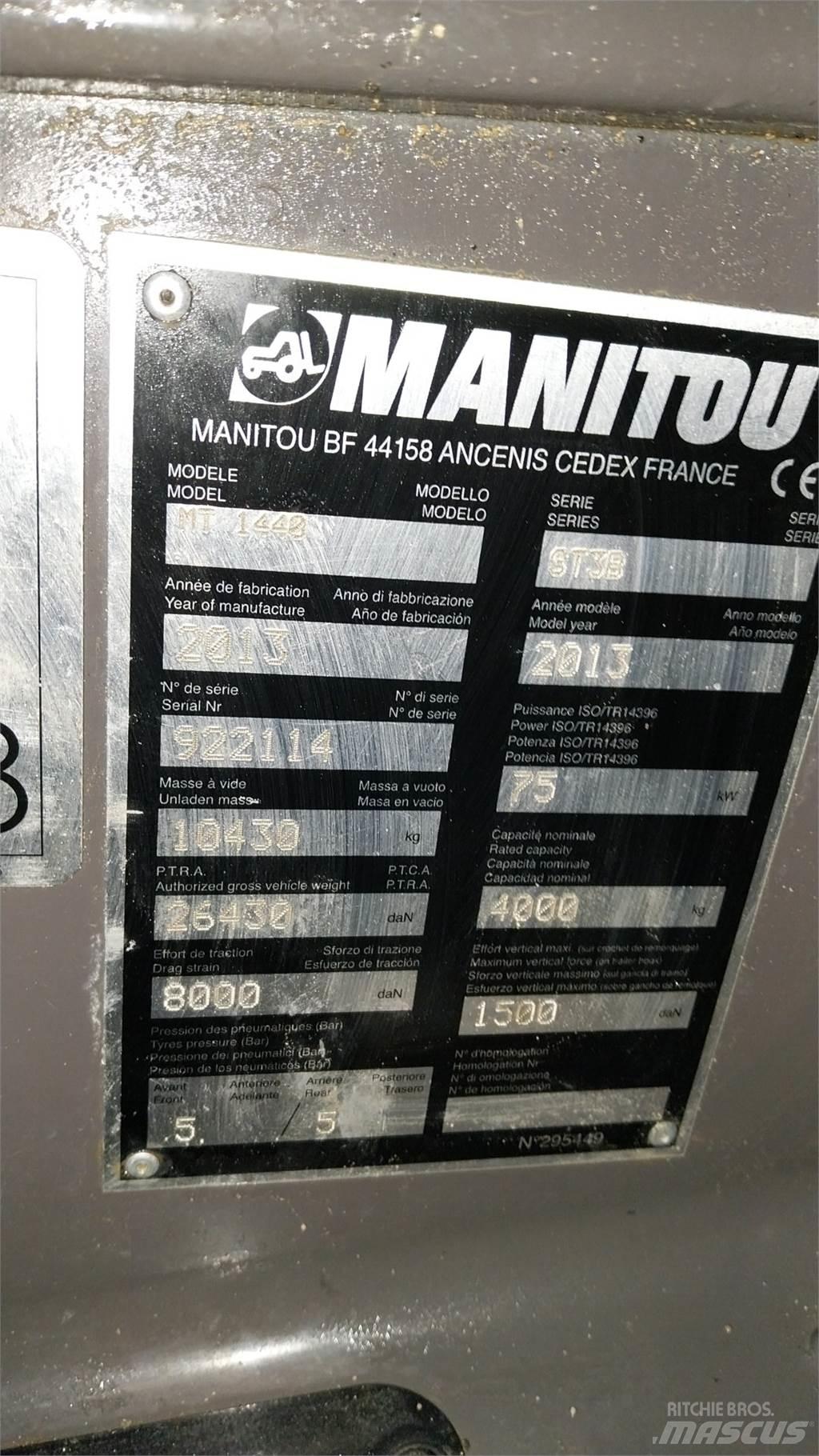 Manitou MT1440 Ładowarki teleskopowe