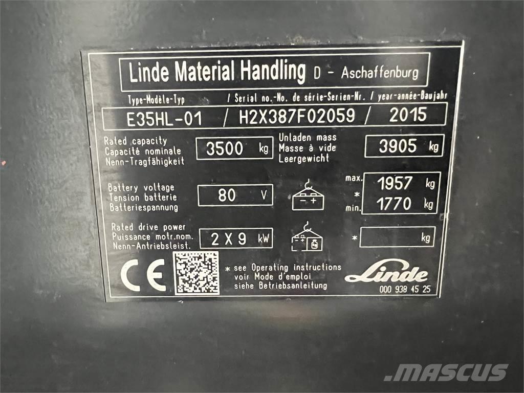Linde E35HL-01 Wózki elektryczne