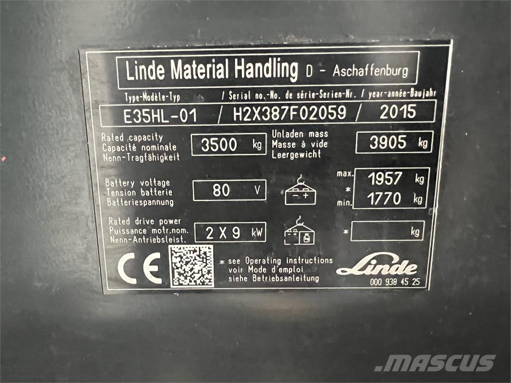 Linde E35HL-01 Wózki elektryczne