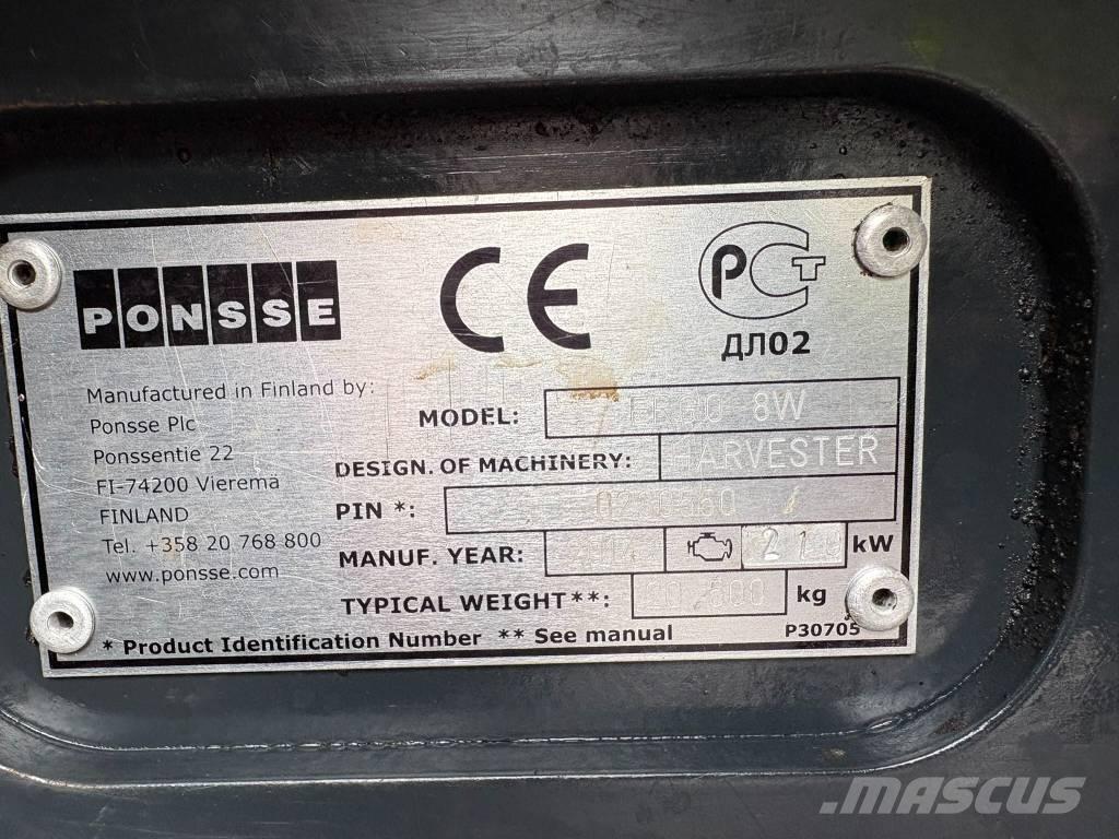 Ponsse Ergo 8W Harwestery