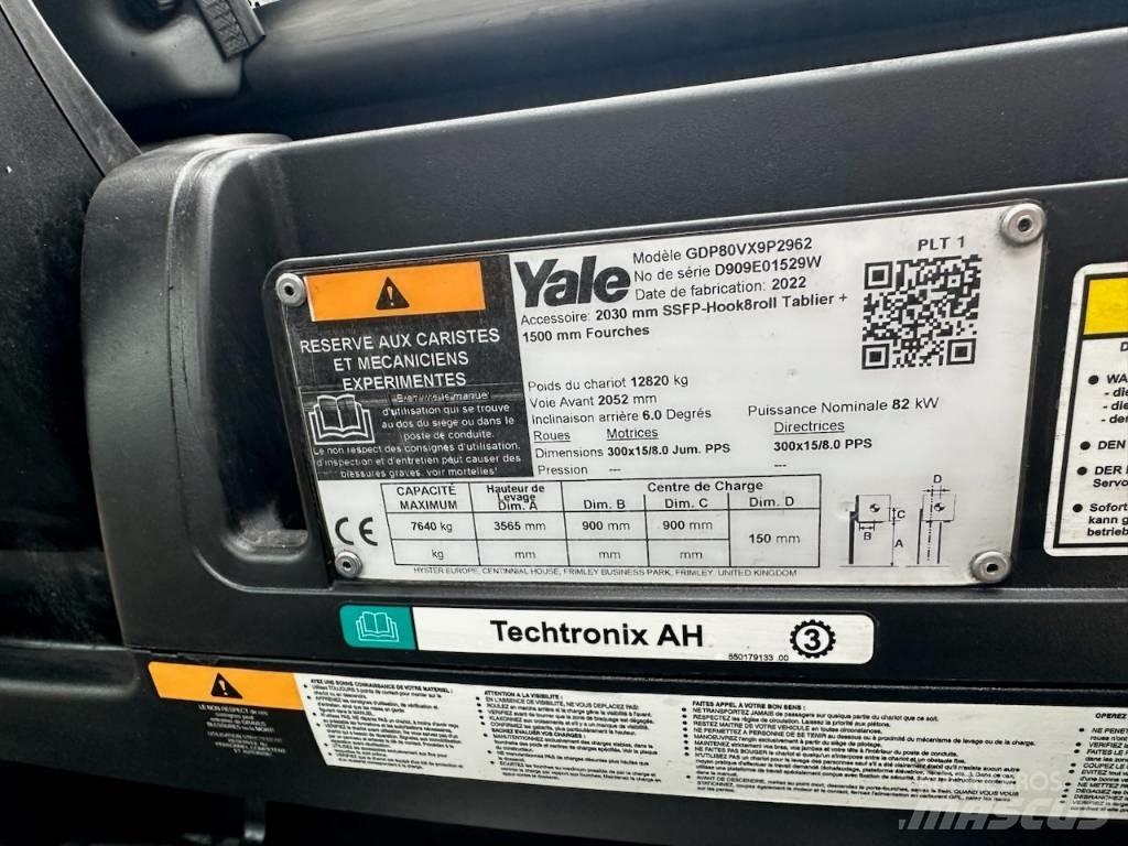 Yale gdp80vx9 Wózki Diesla