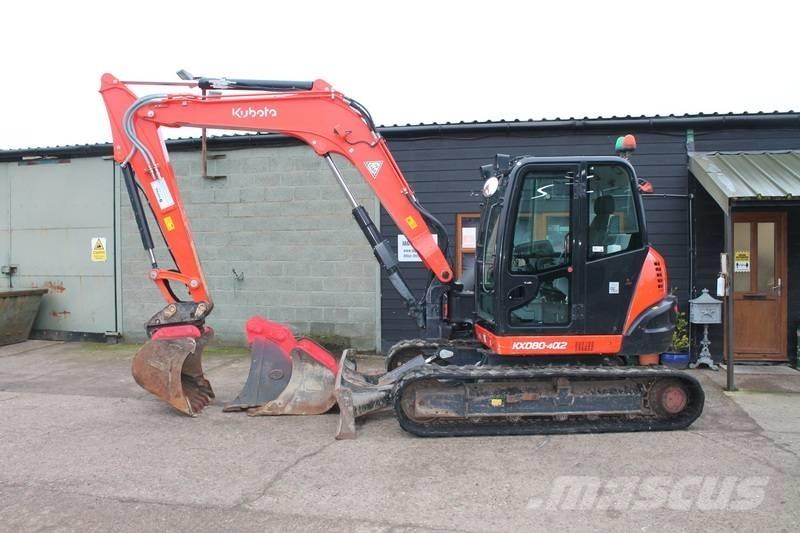 Kubota KX 080-4 Midikoparki  7t - 12t