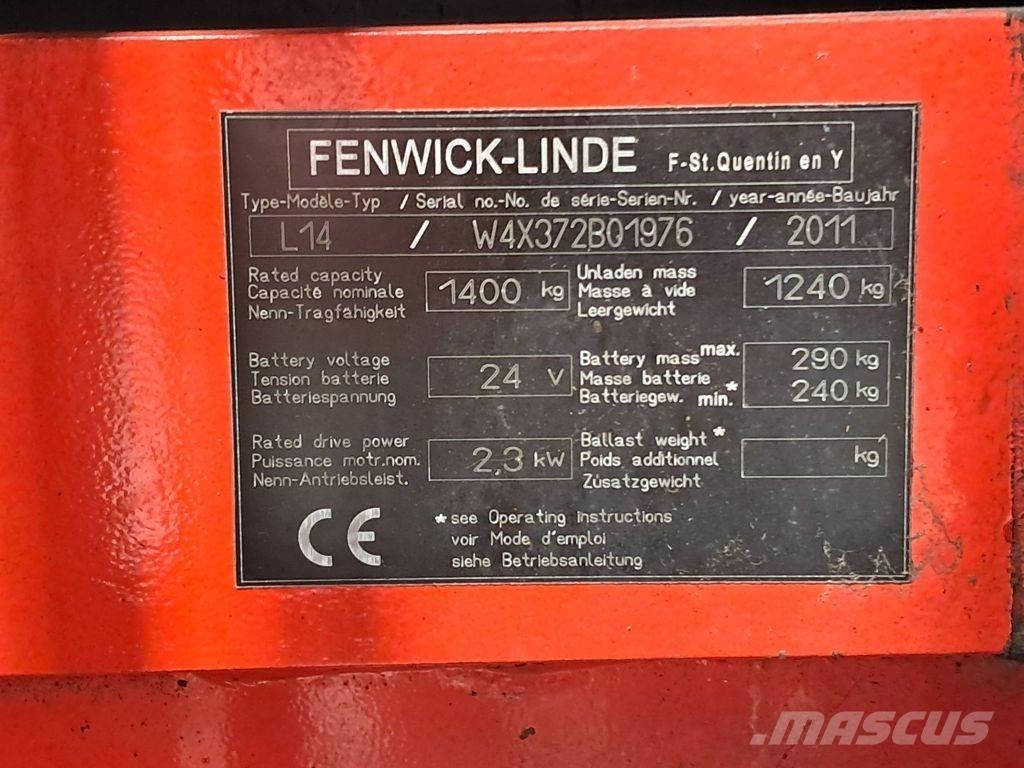 Linde L14 Wózki widłowe unoszące z dyszlem
