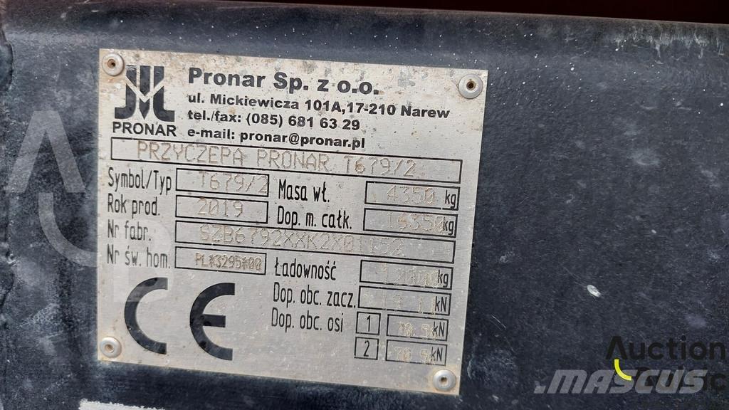 Pronar T 679/2 Przyczepy wywrotki