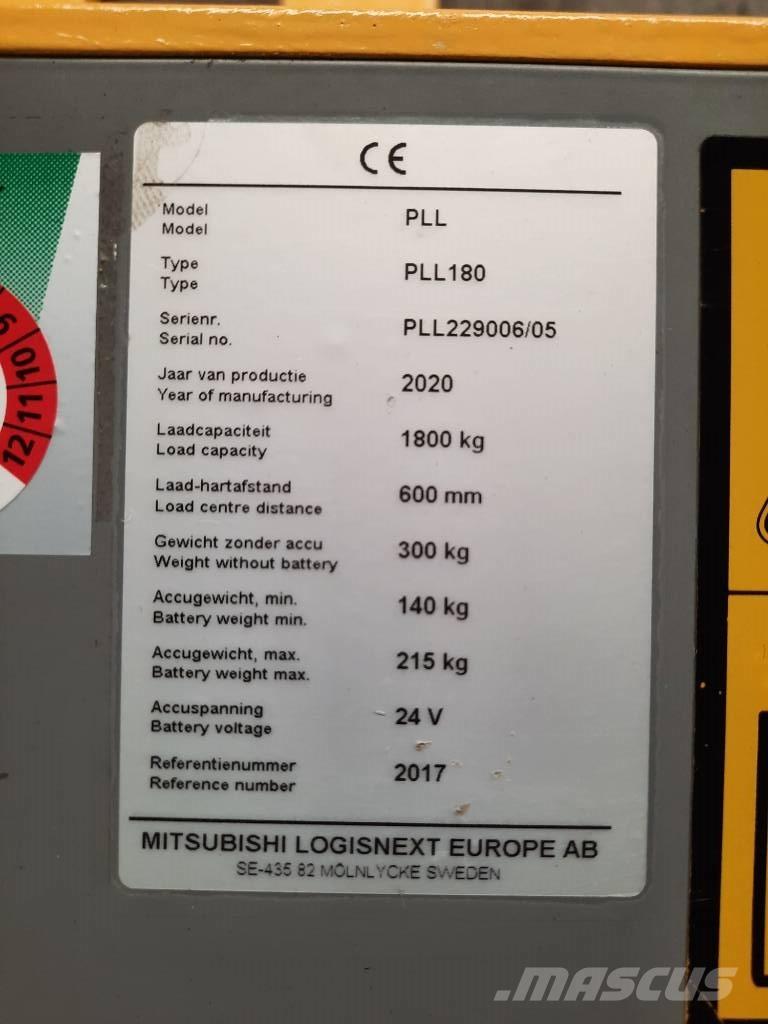 UniCarriers PLL180 Wózki widłowe unoszące