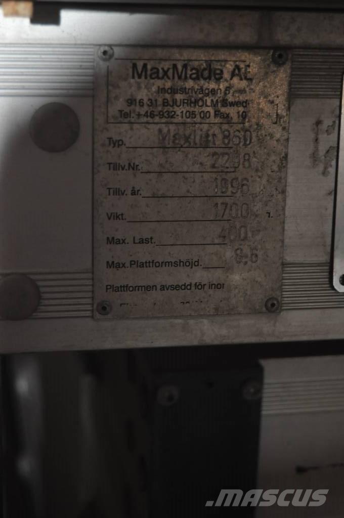  Max Made AB SAXLIFT Magazynowanie - Inne