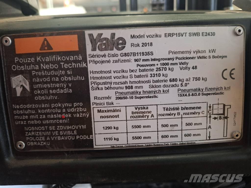 Yale ERP15VT Wózki elektryczne