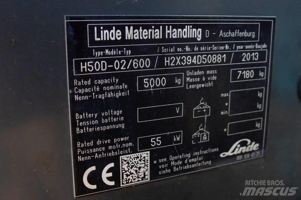 Linde H50D-02/600 Wózki Diesla