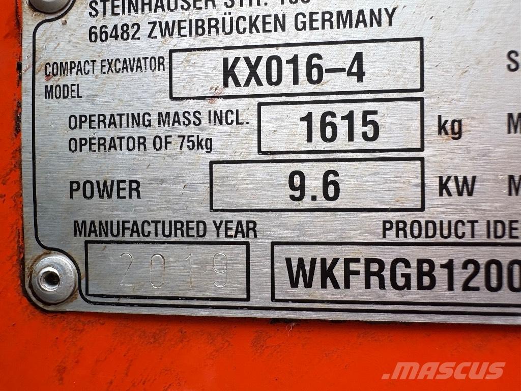Kubota KX 016-4 Minikoparki