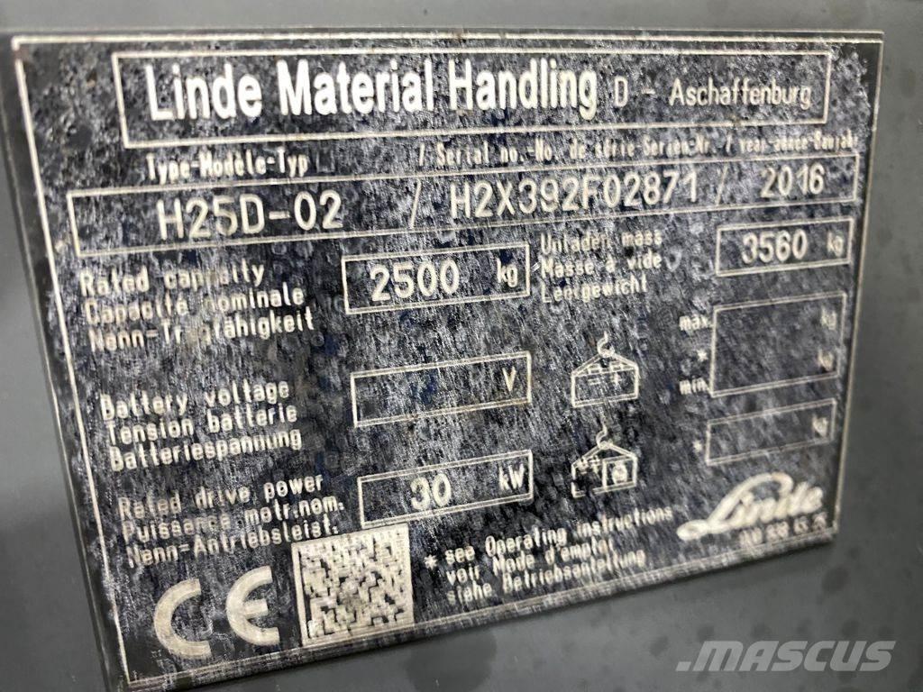 Linde H25D-02 Wózki Diesla