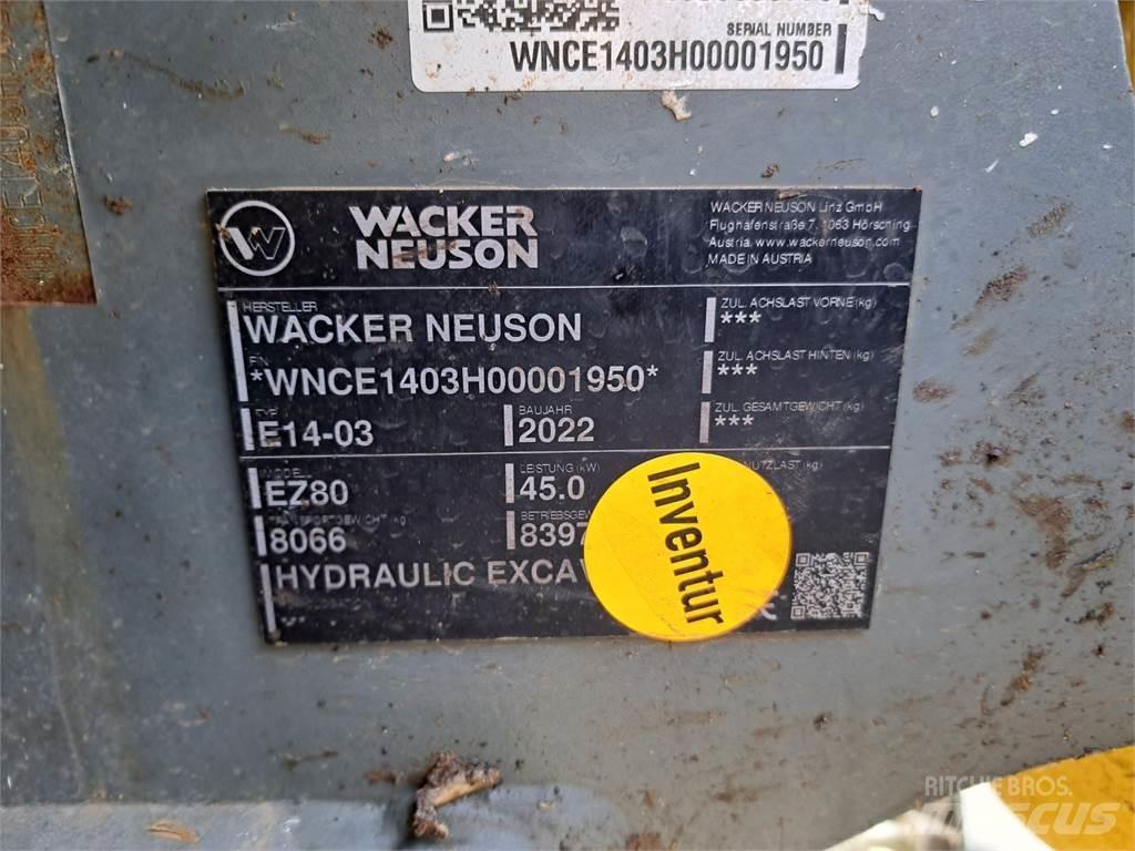 Wacker Neuson EZ80 Koparki gąsienicowe