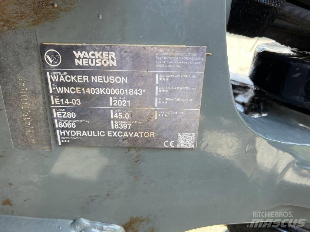 Wacker Neuson EZ80 Koparki gąsienicowe
